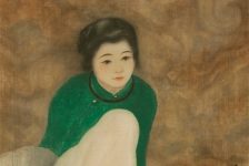 Tranh “Thiếu nữ cầm quạt” của họa sĩ Nam Sơn lên sàn Nhà đấu giá Aguttes tại Paris