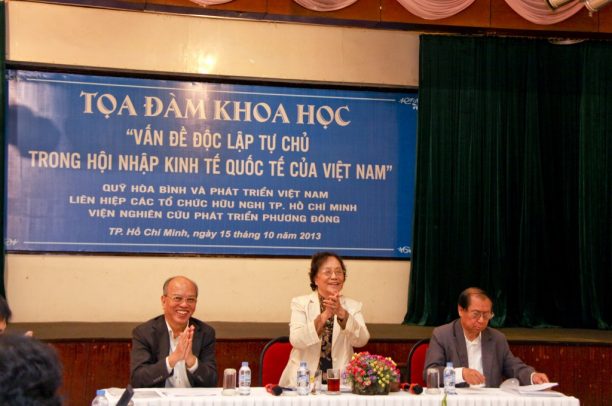 TỌA ĐÀM KHOA HỌC “VẤN ĐỀ ĐỘC LẬP TỰ CHỦ TRONG HỘI NHẬP KINH TẾ QUỐC TẾ CỦA VIỆT NAM”