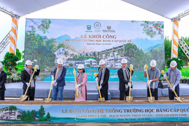 Trung Nguyên Legend khởi công hệ thống trường học tiêu chuẩn quốc tế tại Thành phố Cà phê