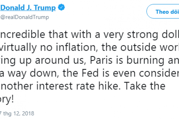Dòng tweet của Tổng thống Trump khiến người Pháp 'giận sôi người'