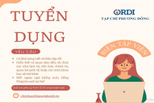 Thông báo: Tạp chí Phương Đông tuyển Biên tập viên